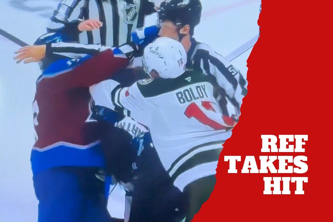 NHL referee gets punched in the face during playoff game chaos