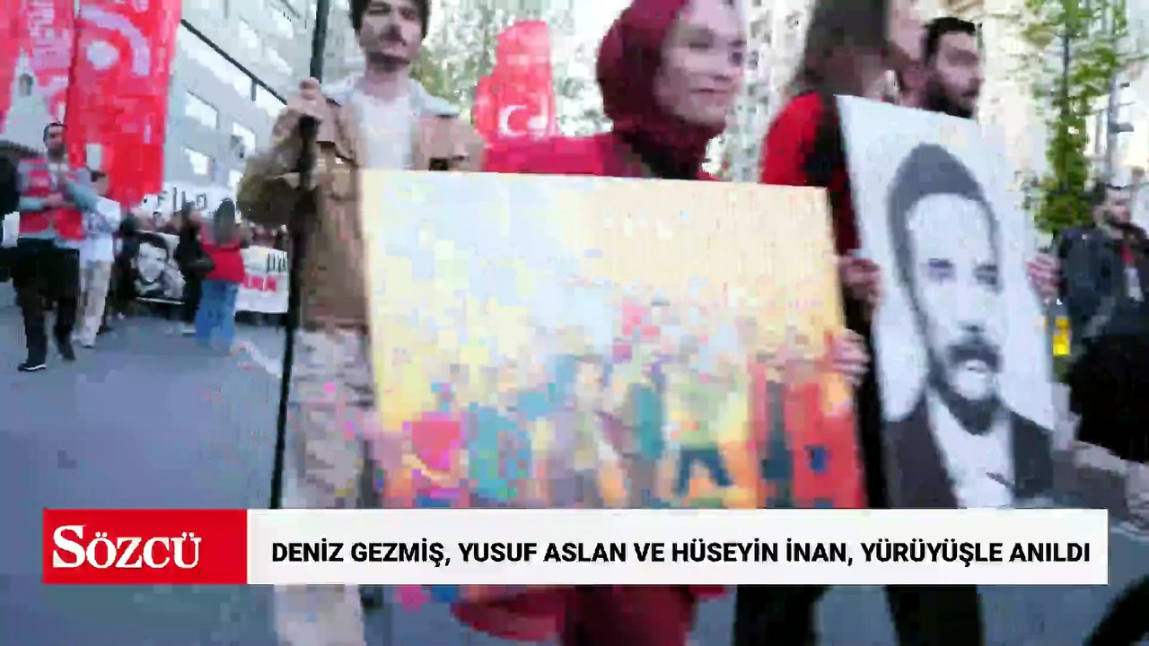 Deniz Gezmiş, Yusuf Aslan ve Hüseyin İnan, Taksim’den Dolmabahçe’ye yürüyüşle anıldı