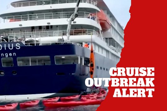 Crucero de lujo queda atrapado en medio de alerta por brote de hantavirus