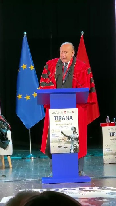 Manzano fue nombrado Doctor Honoris Causa en la ‘World Law Conference’ de Tirana