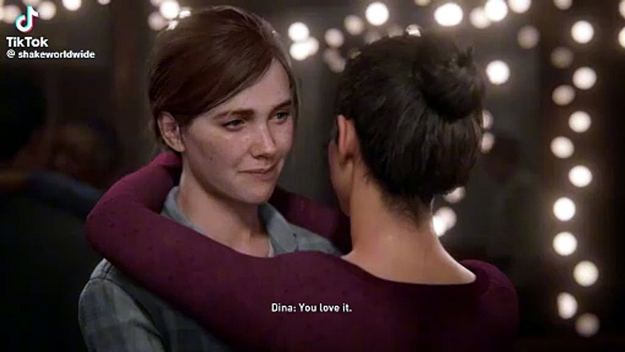 Ellie and Dina dancing flashback (The Last of Us)