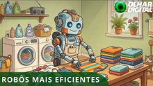 Nova IA permite que robôs dobrem roupa e organizem objetos mais rápido que humanos