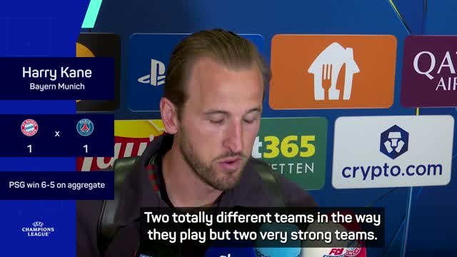 Kane says PSG are 'slight favourites' against Arsenal