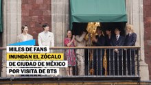 BTS Saluda a sus fans en el Zócalo de la Ciudad de México