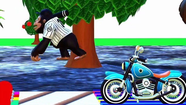 long Slide Game With Elephant Gorilla Cow Tiger Hippo Pigi 3D Animal Game Funny 3D Animai