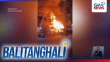 3 kainan, isang botika, at isang pet shop sa Brgy. Holy Spirit, nasunog | Balitanghali