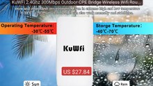 KuWFi 2.4Ghz 300Mbps Outdoor CPE Bridge Wireless Wifi Route... — Top Pick 2026 | Unbeatable Price!