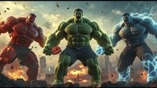 THE WORLD WAS ENDING… 🌍 Until GREEN HULK Saved It 😱🔥 vs RED & BLUE HULK Epic Battle HD