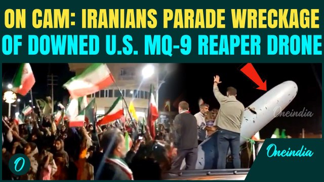 Iran SHOOTS DOWN U.S MQ-9 Drone SHOCKING Video: Wreckage of Downed Drone PARADED| Trump Humiliated?