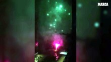 Estrasburgo ‘recibió’ al Rayo con fuegos artificiales en su hotel a las dos de la madrugada