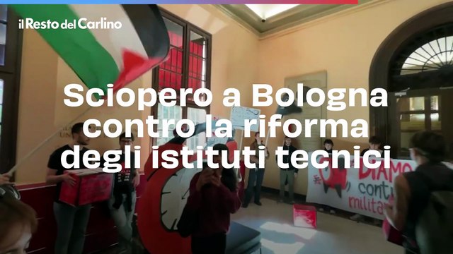 Sciopero a Bologna contro la riforma degli istituti tecnici