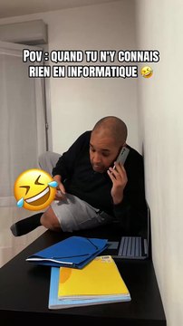 Pov : quand tu n'y connais rien en informatique 🤣 #humour #drole
