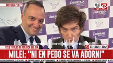Milei sacado, salió a bancar a Manuel Adorni: "Ni en pedo se va"