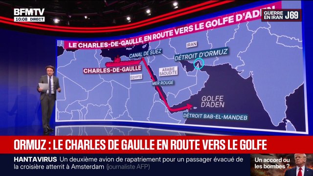 LES ÉCLAIREURS - Le porte-avions Charles-de-Gaulle est en route vers le Golfe d'Aden
