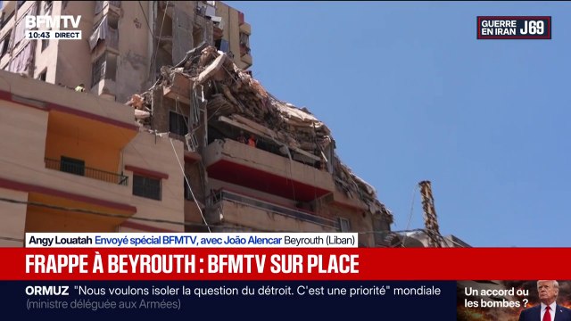 Guerre au Moyen-Orient: les dégâts au lendemain d'une frappe israélienne à Beyrouth