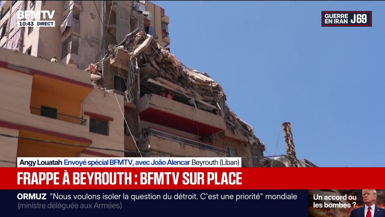 Guerre au Moyen-Orient: les dégâts au lendemain d'une frappe israélienne à Beyrouth
