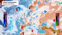 Isobare e piogge in Europa