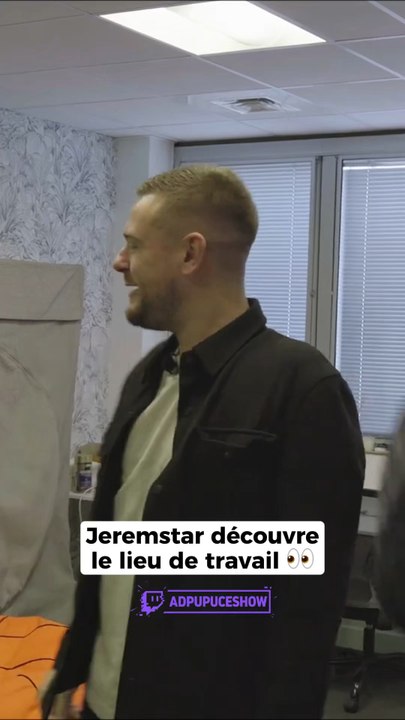 Jeremstar découvre le lieu de travail 👀