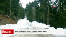 Karadeniz zirvelerinde 'mayıs karı'