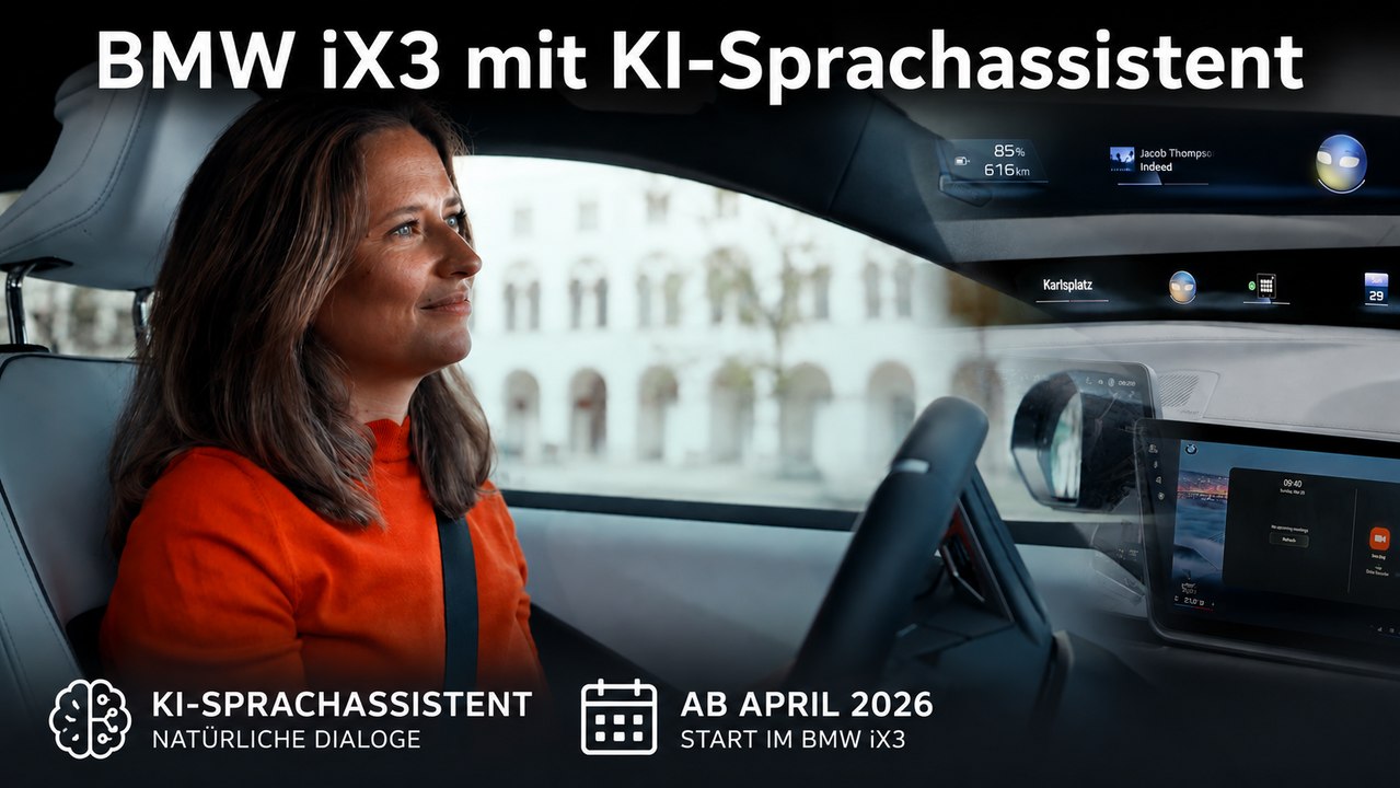 BMW iX3 bekommt neuen KI-Sprachassistenten für natürliche Dialoge