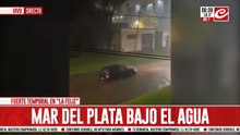 El fuerte temporal causa estragos en la ciudad de Mar del Plata