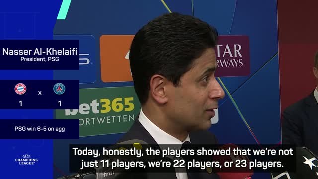 PSG president hails club 'warriors' after qualifying for UCL final