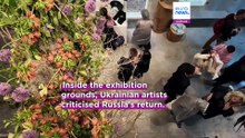 'Blood is Russia's art': Politics and protests mark start of Venice Biennale