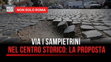 I sampietrini costano troppo e non sono adatti al traffico moderno: il I Municipio vuole rimuoverli
