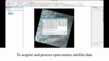 To acquire and process open-source satellite data