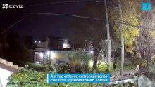 Así fue el feroz enfrentamiento con tiros y piedrazos en Tolosa