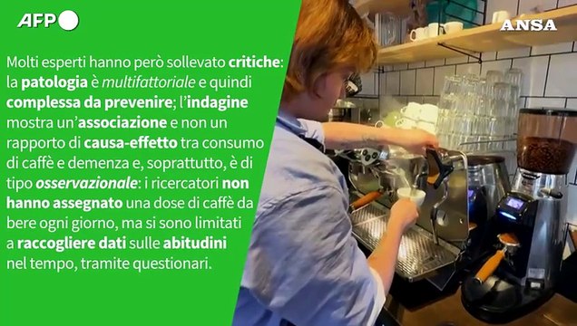 Ansa VERIFIED - Un consumo moderato di caffeina puo' davvero ridurre il rischio di demenza?