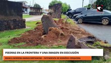 Piedras en la frontera y una imagen en discusión.