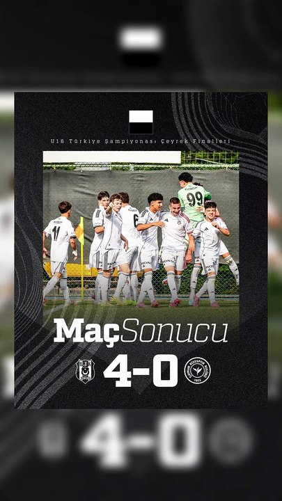 Beşiktaş 4-0 Çaykur Rizespor - U16 Türkiye Şampiyonası Çeyrek Finalleri