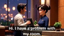 HOTEL ROOM PROBLEM 😳 Easy English Conversation #shorts