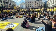 Protesta de las escuelas infantiles en la plaza Mayor de Ciudad Real