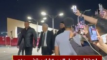 لحظة وصول المستشار مرتضى منصور إلى عزاء هاني شاكر