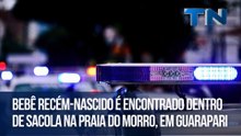 Bebê recém-nascido é encontrado dentro de sacola na Praia do Morro, em Guarapari