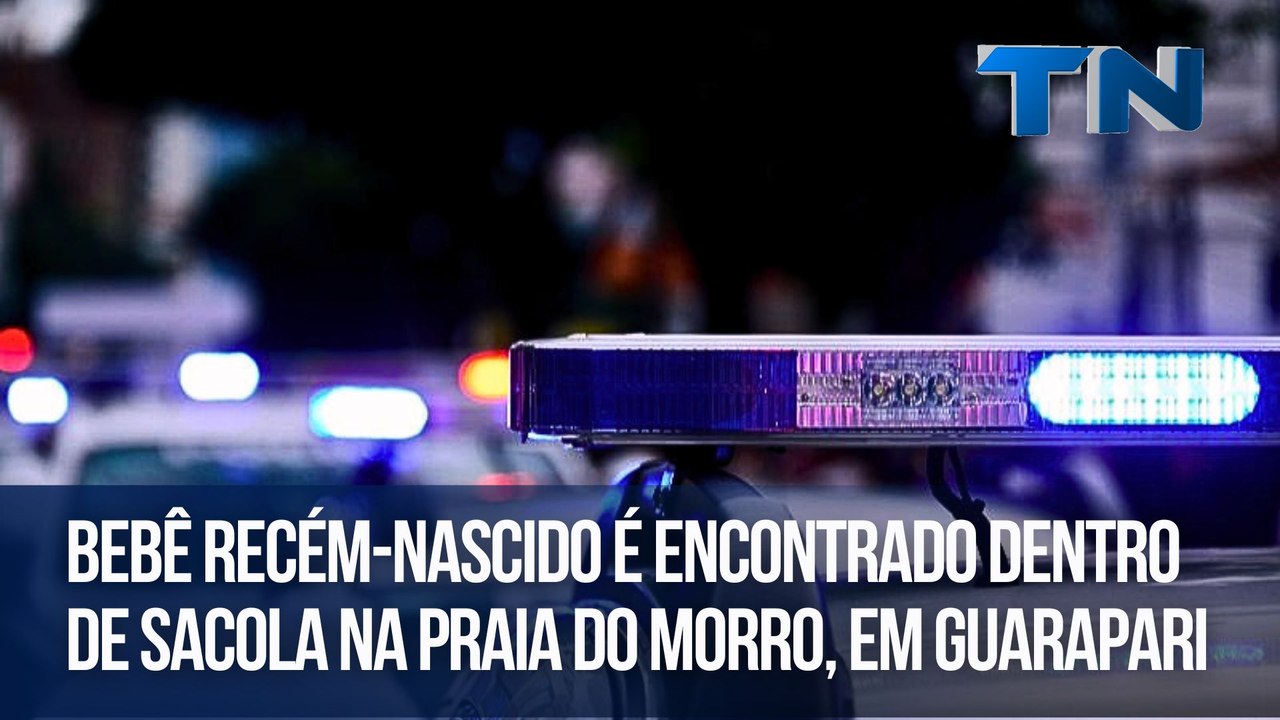 Bebê recém-nascido é encontrado dentro de sacola na Praia do Morro, em Guarapari