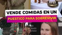 Esta actriz vende comidas en un puestico para sobrevivir