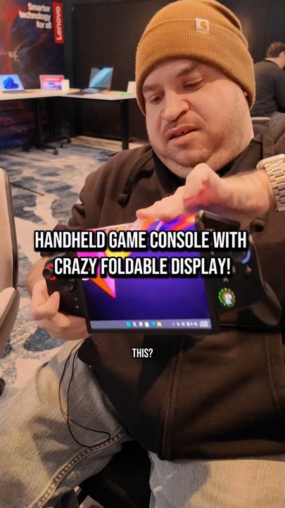 This Handheld Console Has a CRAZY Foldable Display!
