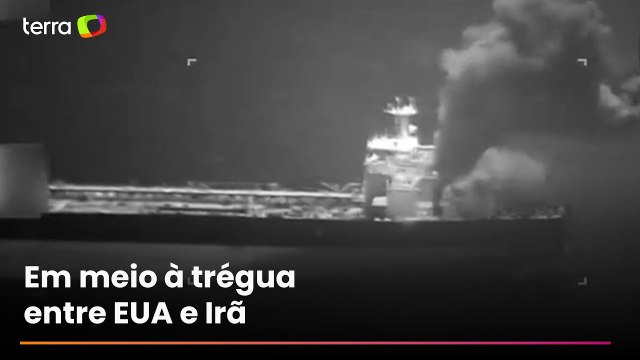 EUA divulgam novas imagens de ataque a petroleiros no Estreito de Ormuz durante cessar-fogo