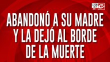 Abandonó a su madre y la dejó al  borde de la muerte: sus vecinos lograron rescatarla y llegó la ambulancia