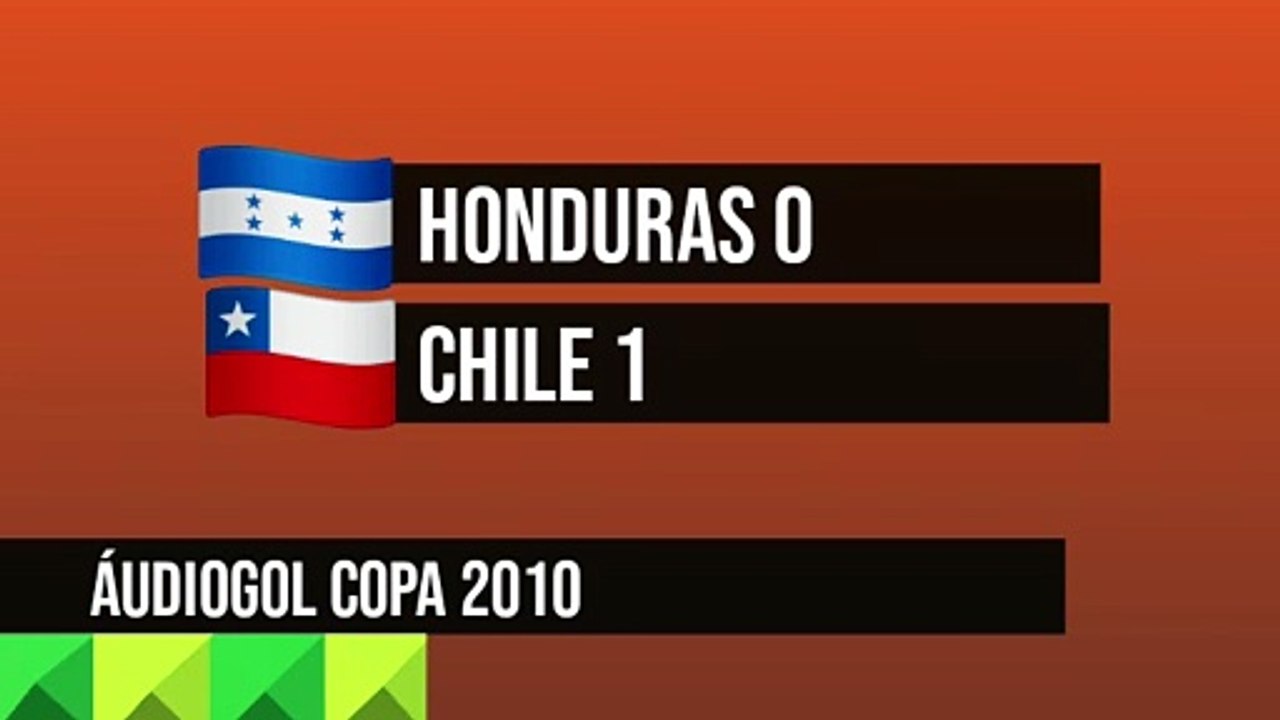 Áudiogol | Honduras 0x1 Chile (Globo - 2010)