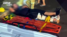 Motociclista quebra a perna em acidente de trânsito no bairro Brasmadeira