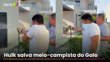 Hulk ajuda a conter incêndio na casa de Alan Franco, do Atlético-MG