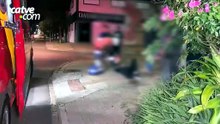 Carro faz conversão e atinge motociclista durante ultrapassagem no bairro Santa Cruz