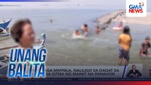 Ilang taga-Maynila, naliligo sa dagat sa Baseco sa gitna ng mainit na panahon | Unang Balita