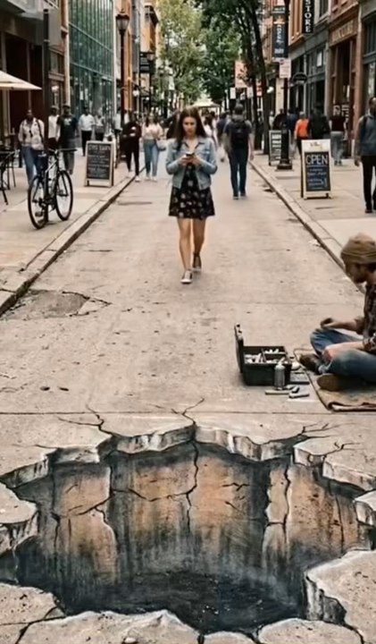 Warning! This 3D Art is dangerously real! #3dpainting #realdanger