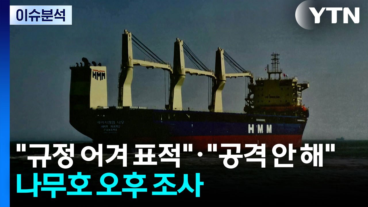 [뉴스UP] "규정 어겨 표적"·"공격 안 해"...나무호 오후 조사 / YTN