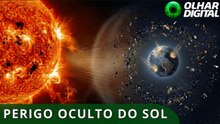 Atividade solar acelera queda de lixo espacial na Terra